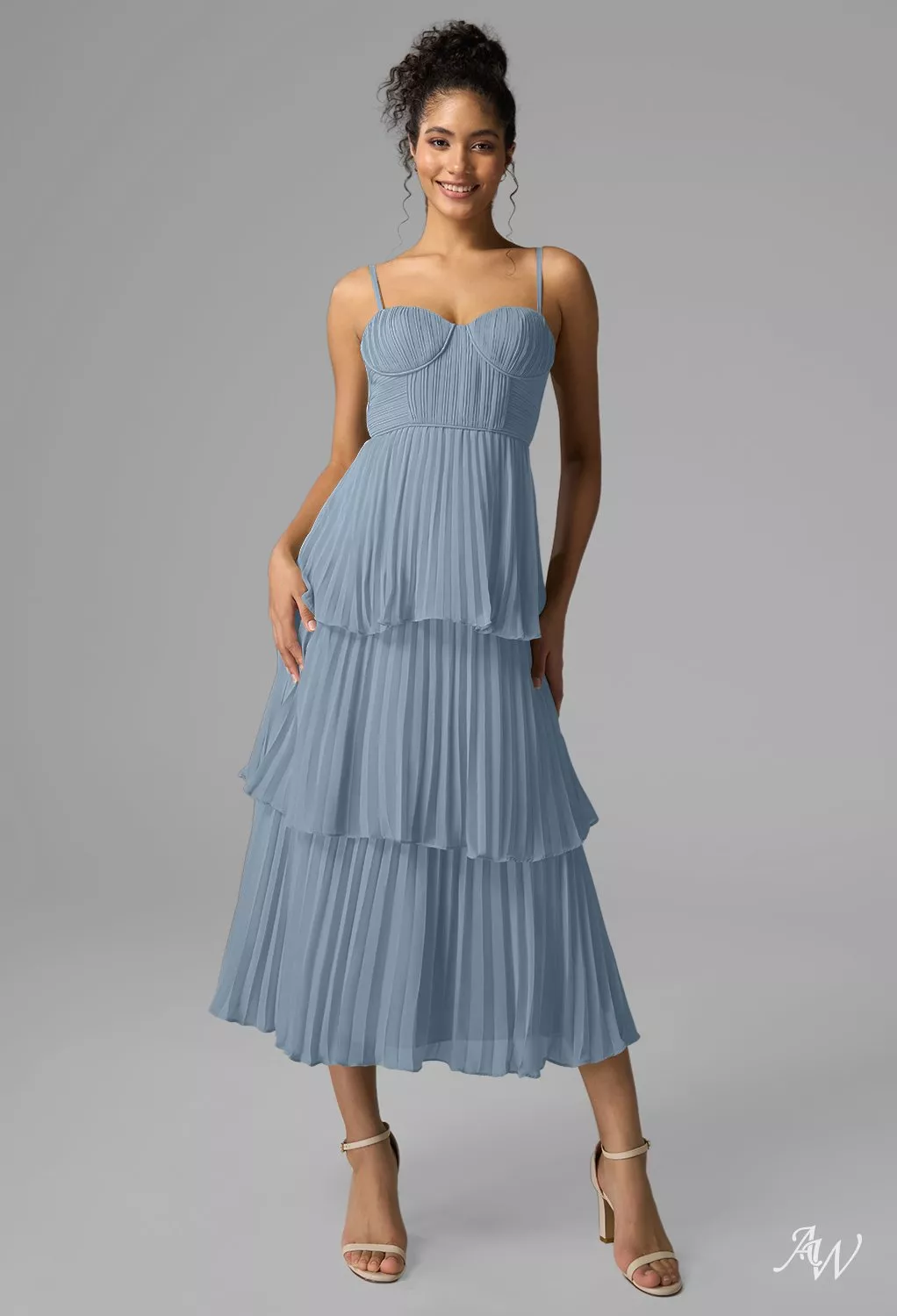 tea length bridesmaid dresses blue Short Mini,Knee Length,Tea Length Dusty Blue Bridesmaid Dresses: Buy  Women's Dresses Online at STACEES