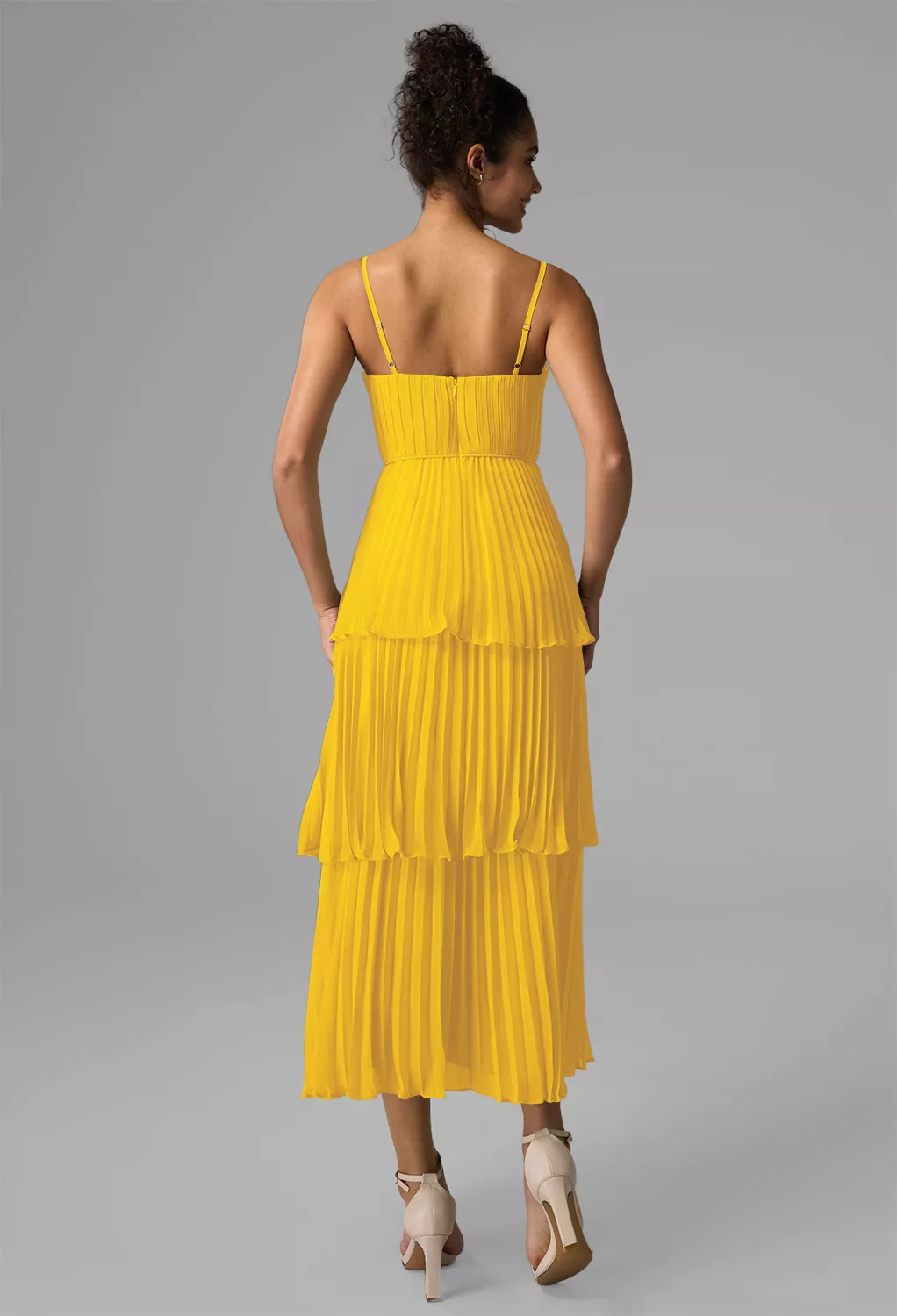 Mustard Yellow Graduation Dresses | AW.Bridal