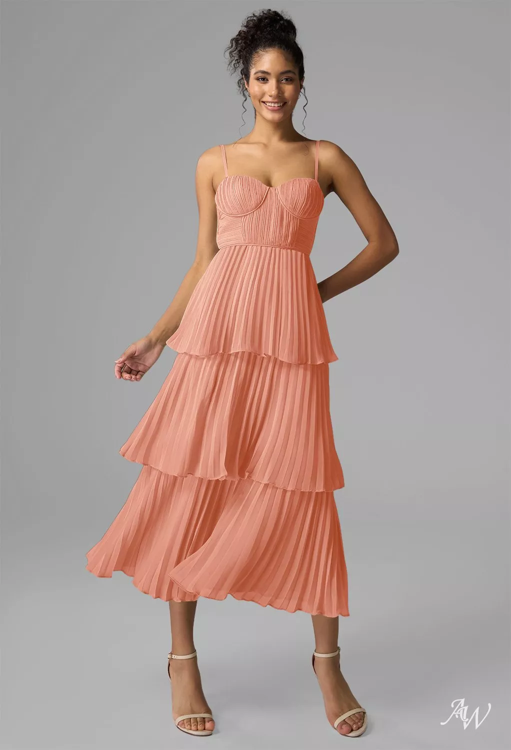 strapless open back dress Clarisse 62174 Prom Dress - Coral