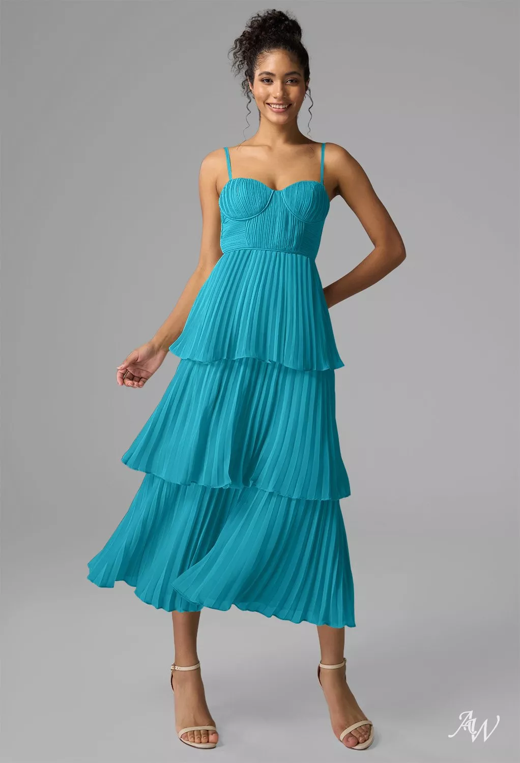 knee length turquoise bridesmaid dresses Turquoise Bridesmaid Dress Matte Satin Size XL