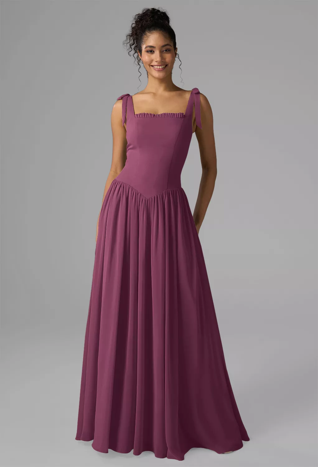 chianti color bridesmaid dresses Style:EP00461BK Model is wearing size CHARITY OUR DESIGNERS – AFTER