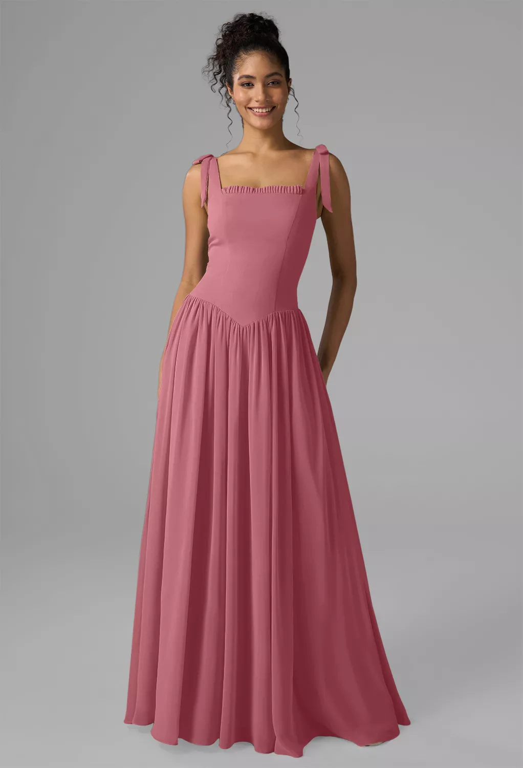 chiffon desert rose dress Desert Rose Bridesmaid Dress Chiffon Size XS