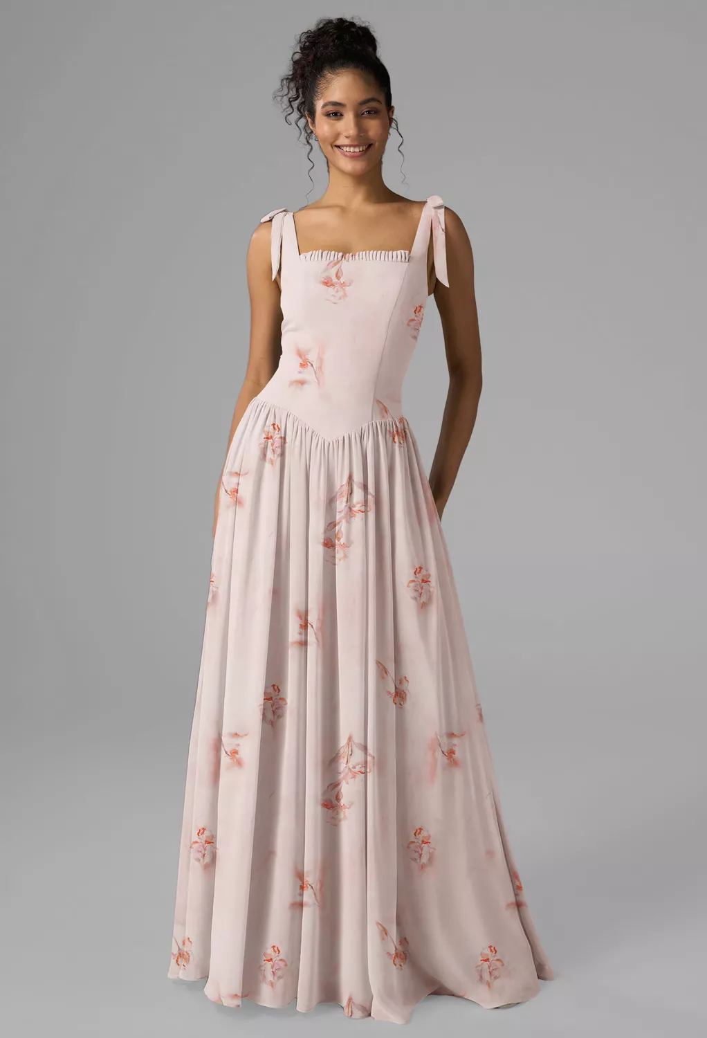 Sweet Pink Blooms Bridesmaid Dresses | AW.Bridal