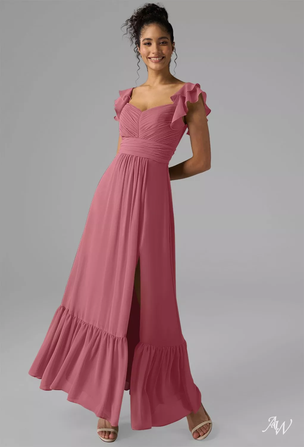 bridesmaid dresses desert rose Desert Rose Bridesmaid Dress Shiny Satin Size 2XL