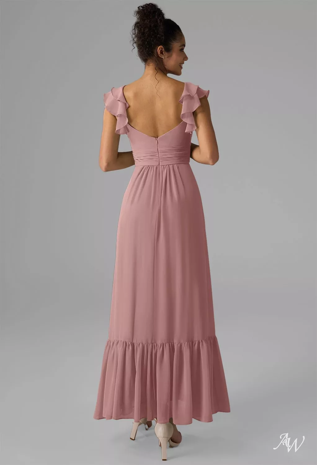 blue dress for baby girl Blush Pink Ruffled Tulle Prom Dresses Off the Shoulder Formal Gown FD3 –  Viniodress main image 1