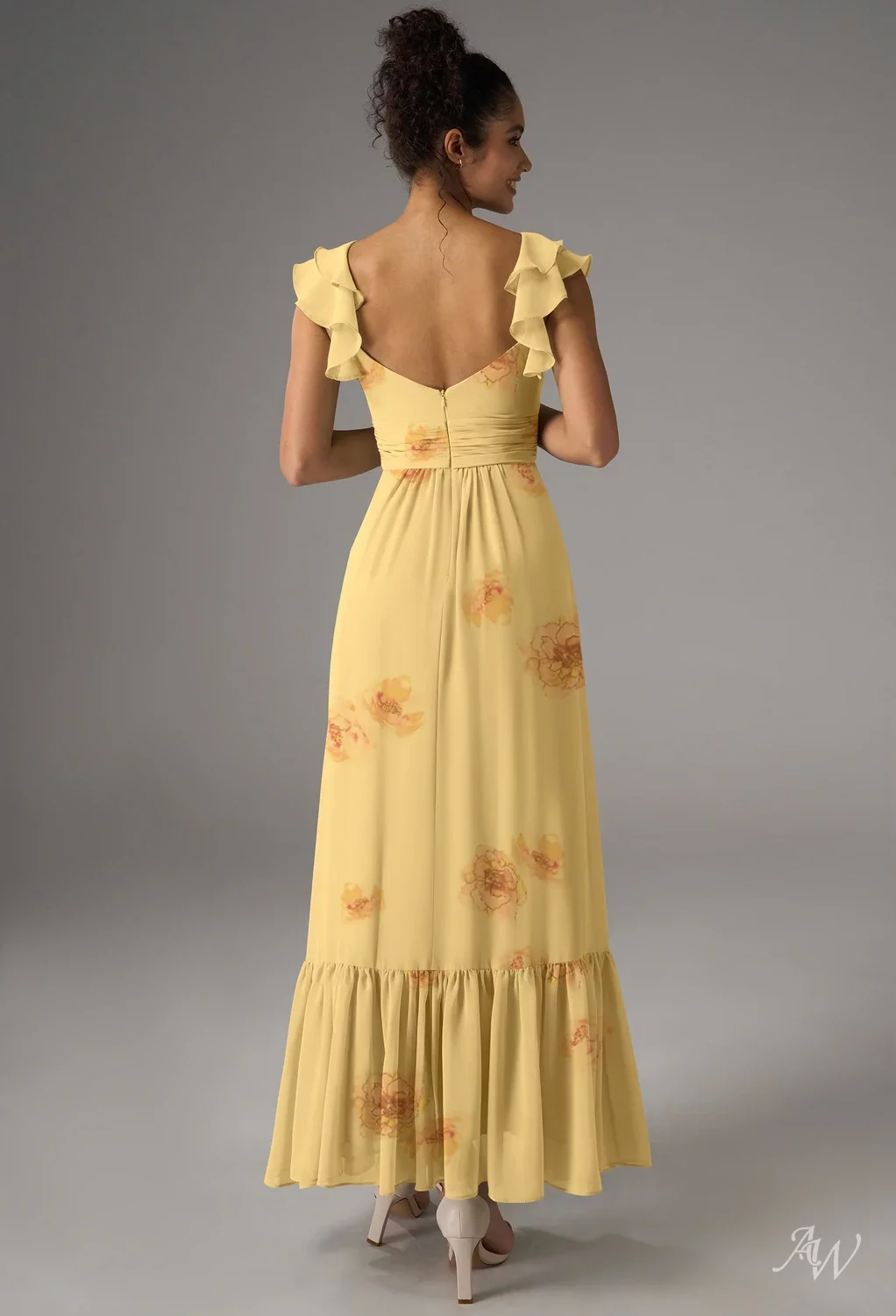 maxi fall dress women Floral Maxi Dress, Fall Brown Autumn Long Flowers Spaghetti Straps Women Sleeveless Casual Cute Designer Elegant Plus Size Cocktail Designer 5XL /
