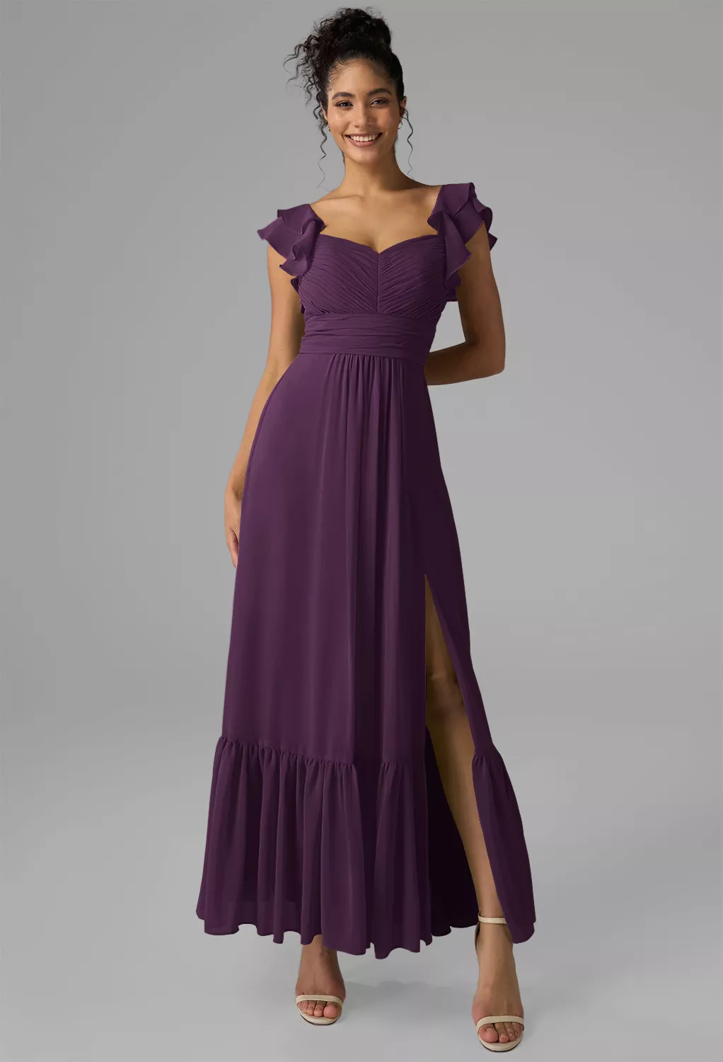 grape purple color dress Grape Bridesmaid Dresses