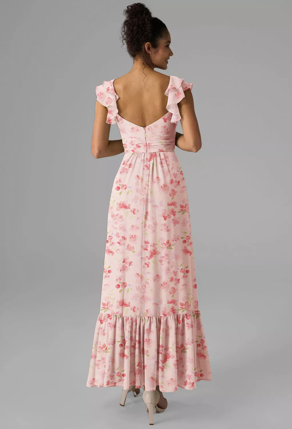 Ankle Length Floral Dresses | AW.Bridal