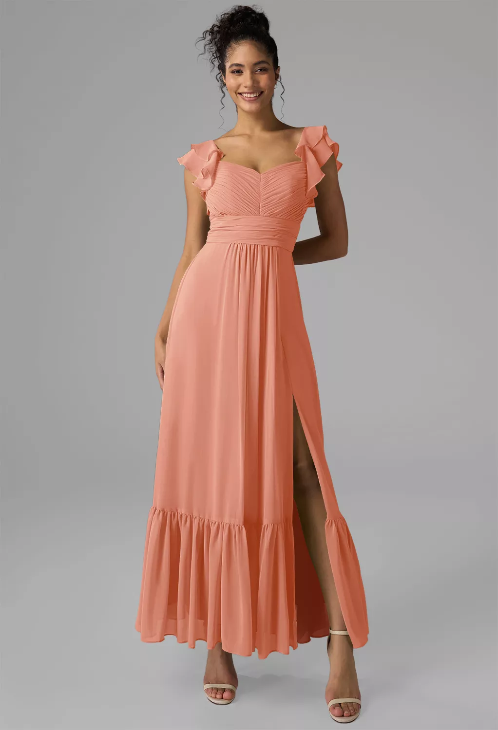 Peach Pink Graduation Dresses Page 2 | AW.Bridal