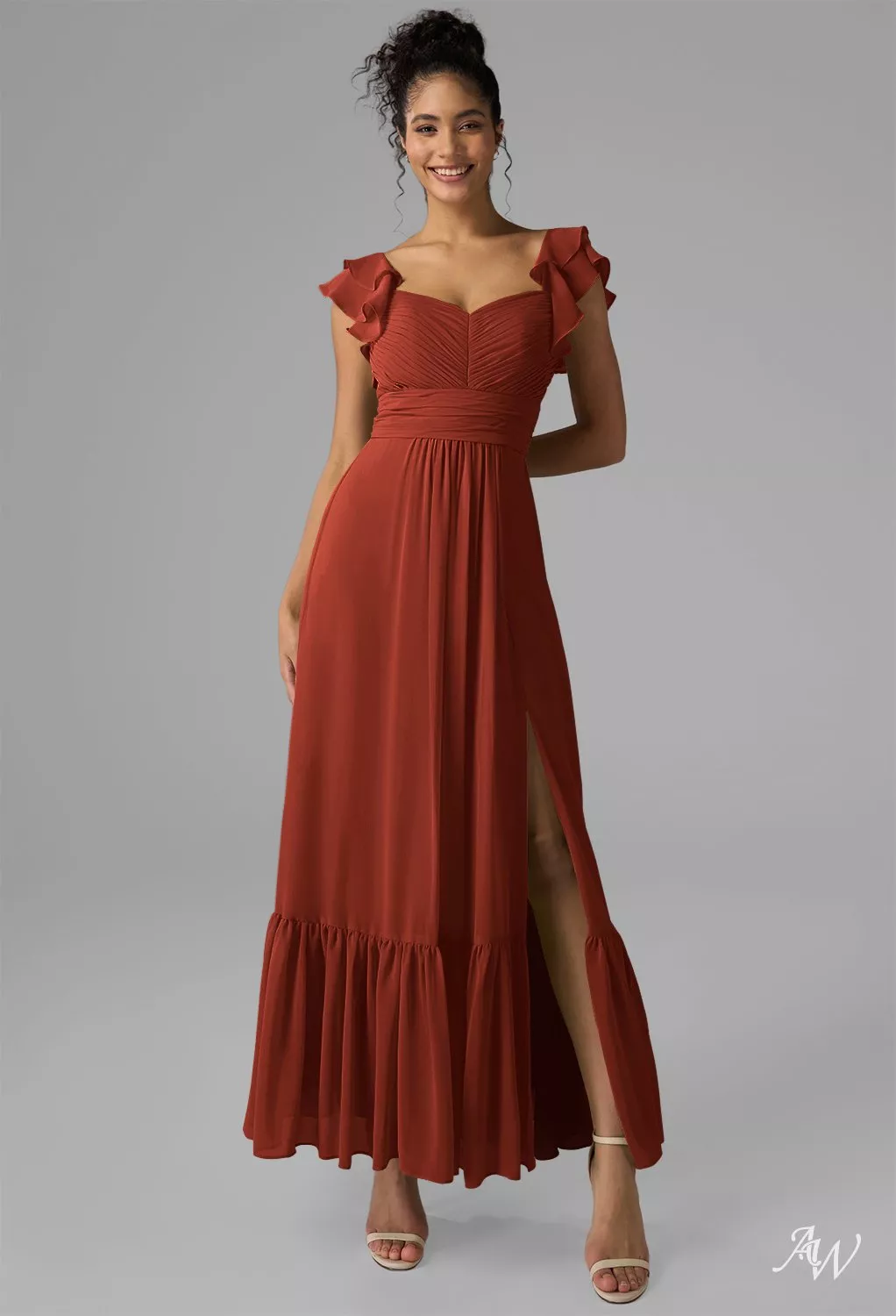 white a line long sleeve dress Backless Embroidered A-Line Wedding Dress with Long Sleeves & Sweep Train main image 1