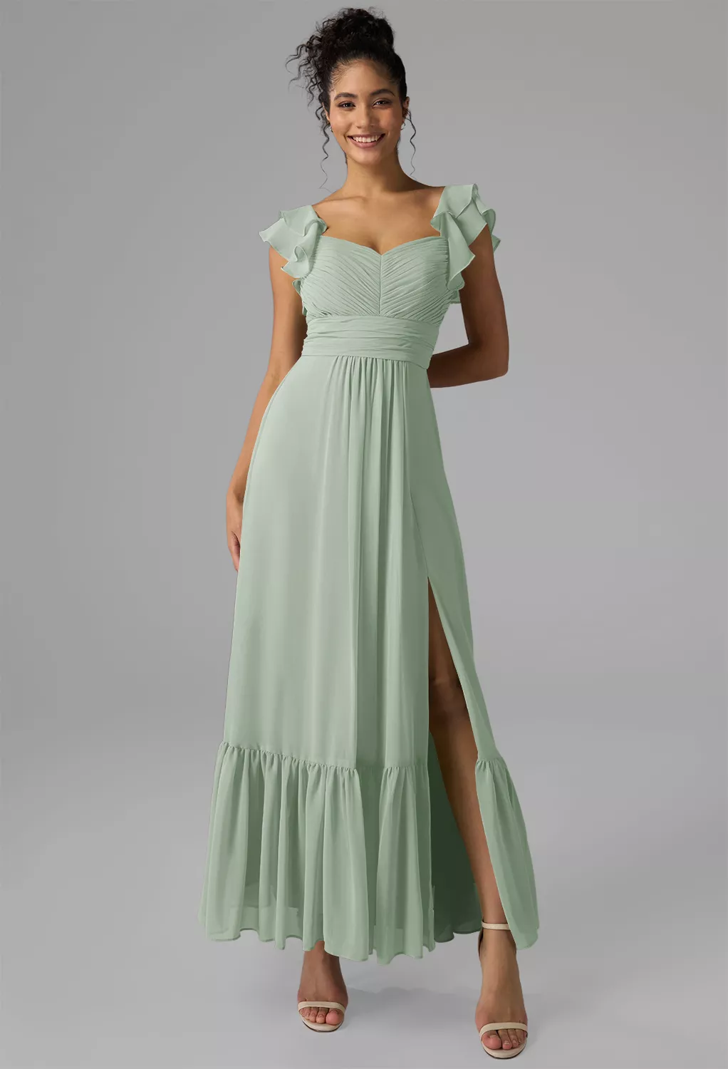 Sage Green Spring Wedding Guest Dresses | AW.Bridal