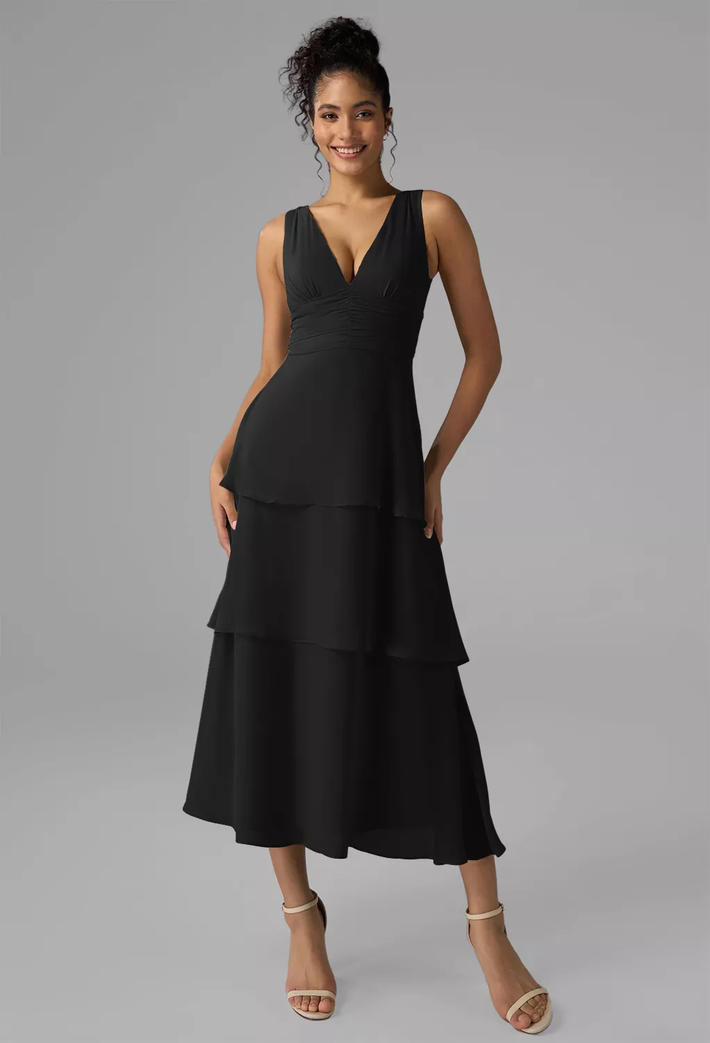 Black Summer Wedding Guest Dresses | AW.Bridal