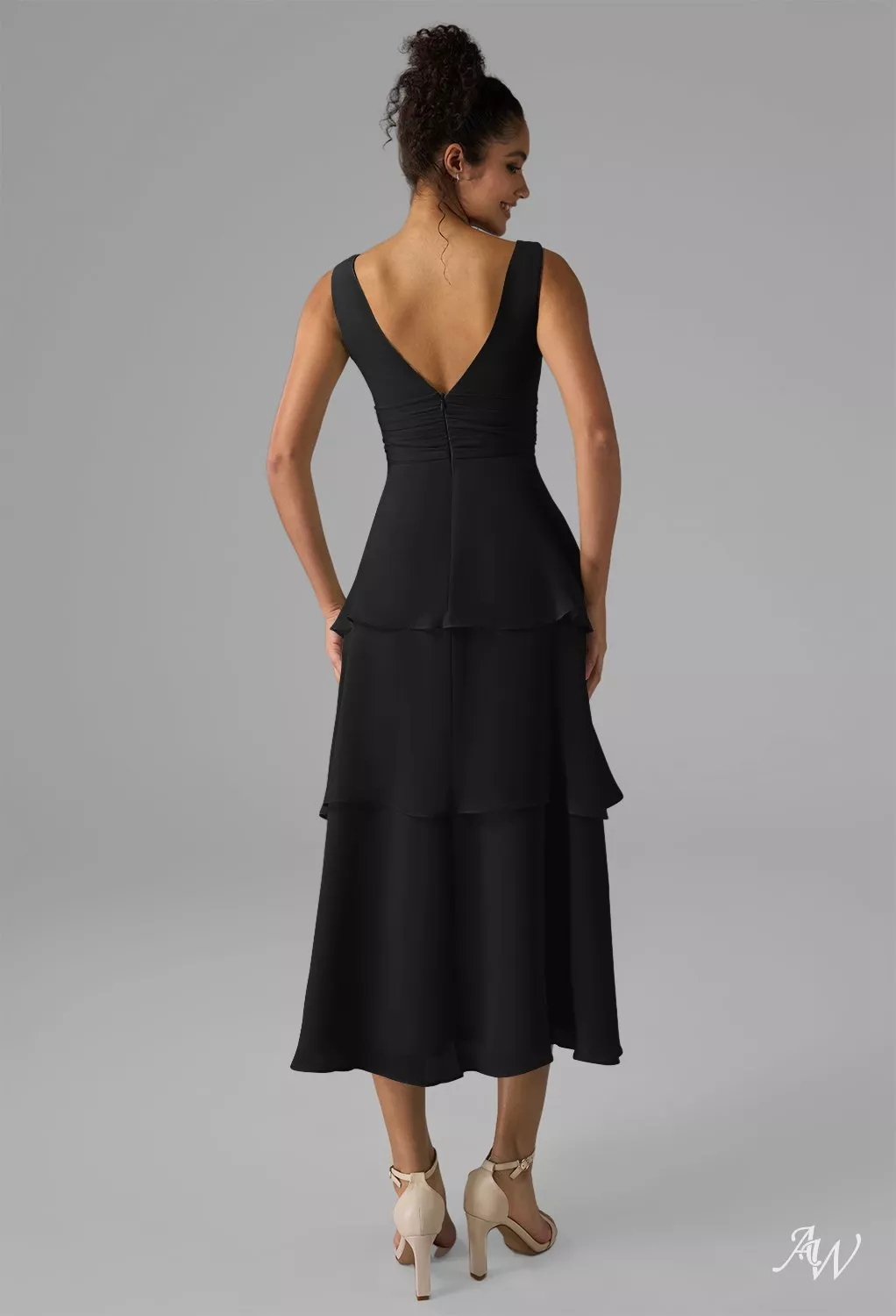 AW Elissa Black Bridesmaid Dresses | AW.Bridal