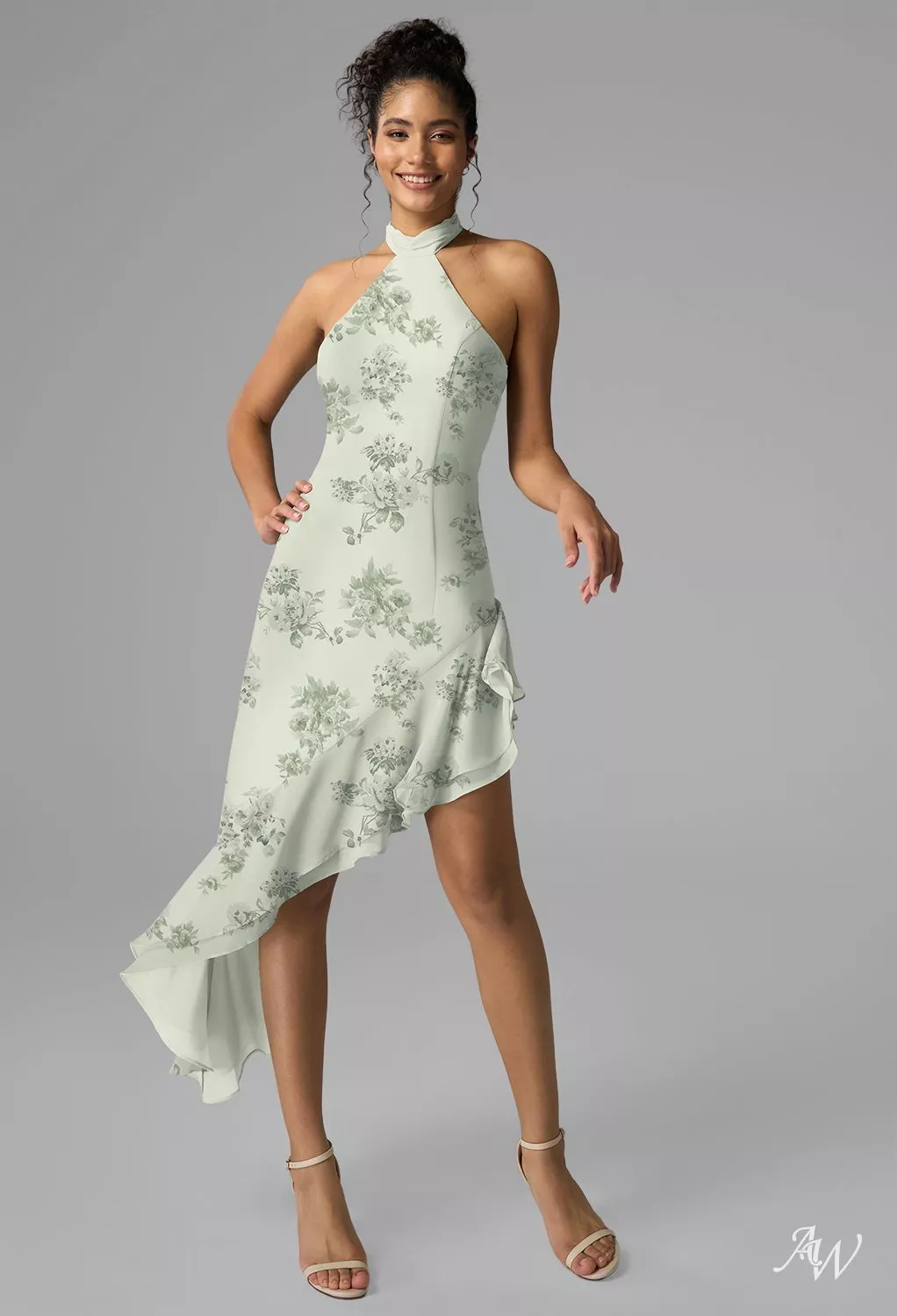 AW Lennox Pistachio Green Penoy Bridesmaid Dresses | AW.Bridal