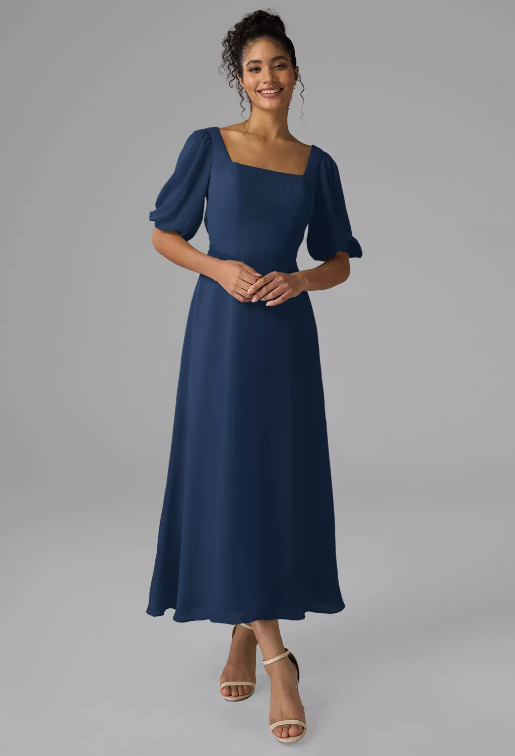 Navy Fall Wedding Guest Dresses | AW.Bridal