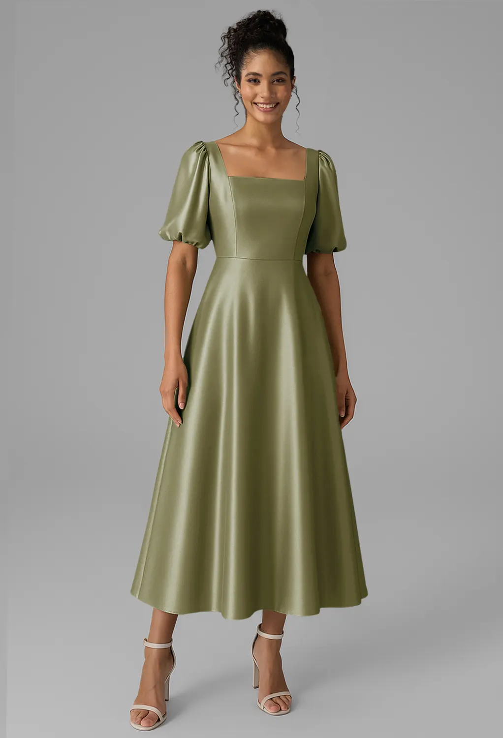 short taffeta bridesmaid dresses A-Line Tulle Gorgeous Deep V-Neck Open Back Double Layers Elegant Floor Length Long Dress With Sequin, White-Nude / 6 main image 1