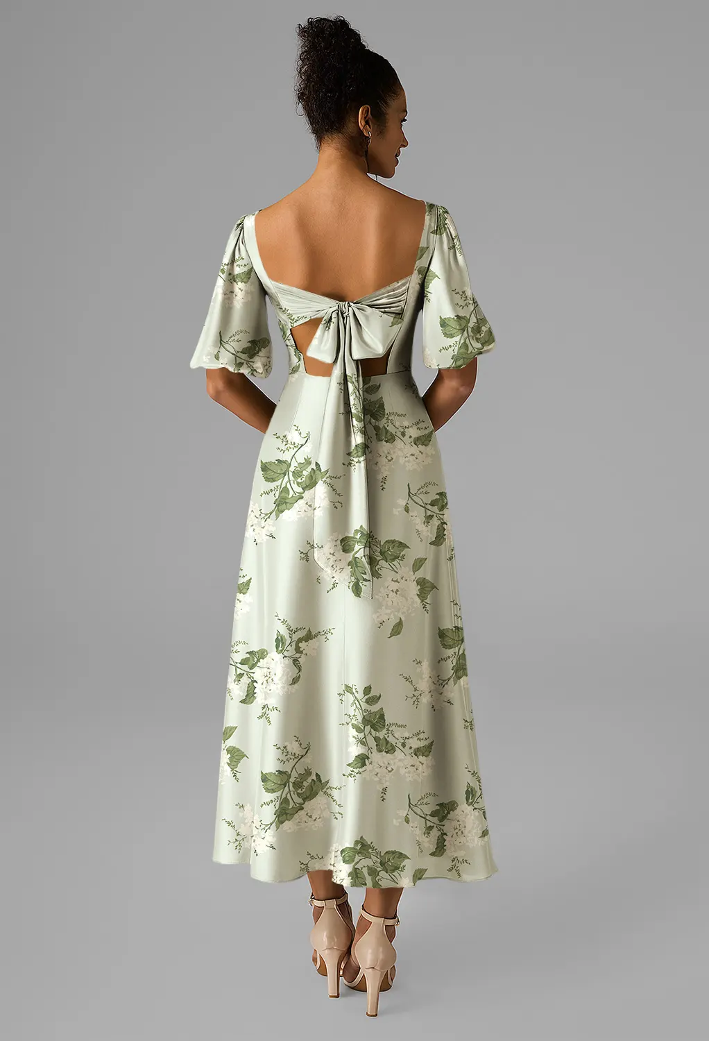 Sage Garden Party, Green Floral Bridesmaid Dresses | AW.Bridal