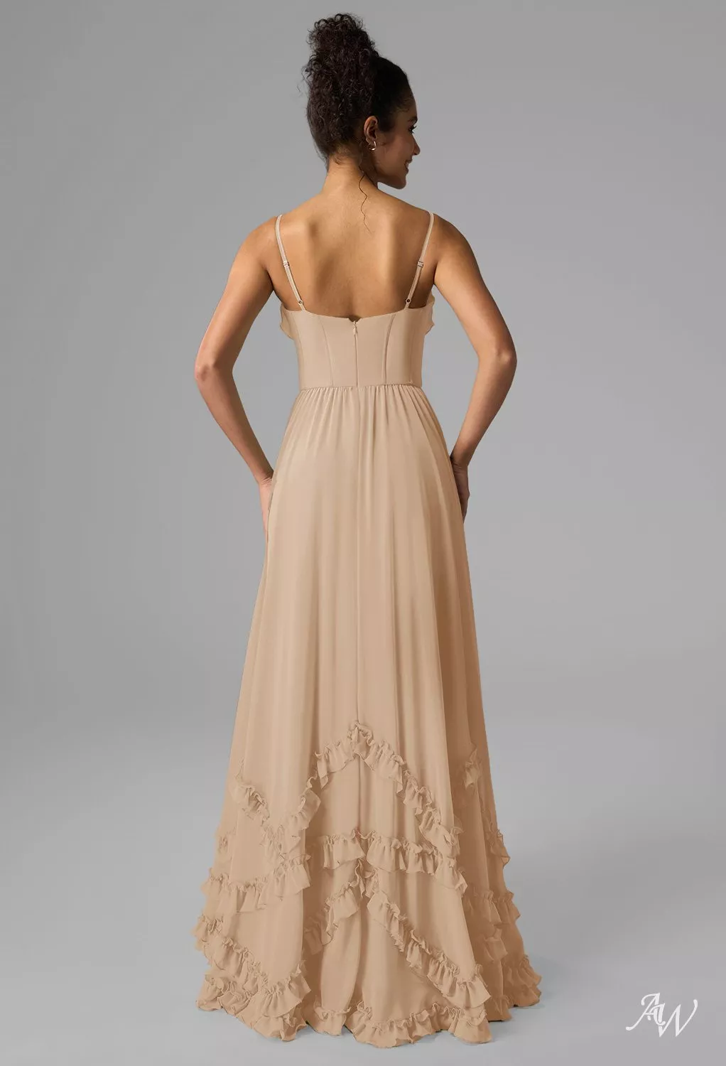 AW Kaitlin Champagne Bridesmaid Dresses | AW.Bridal
