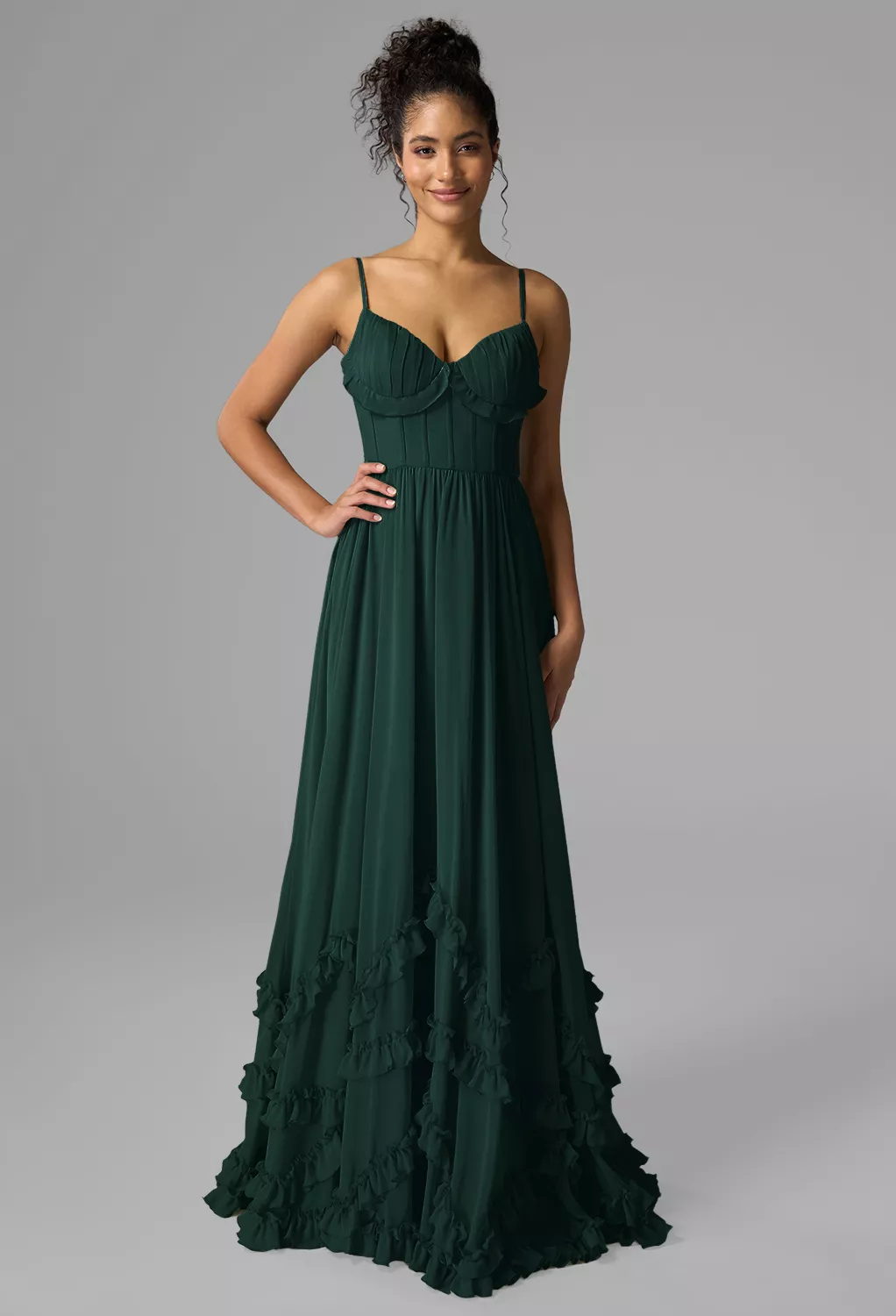 Dark Emerald Summer Wedding Guest Dresses