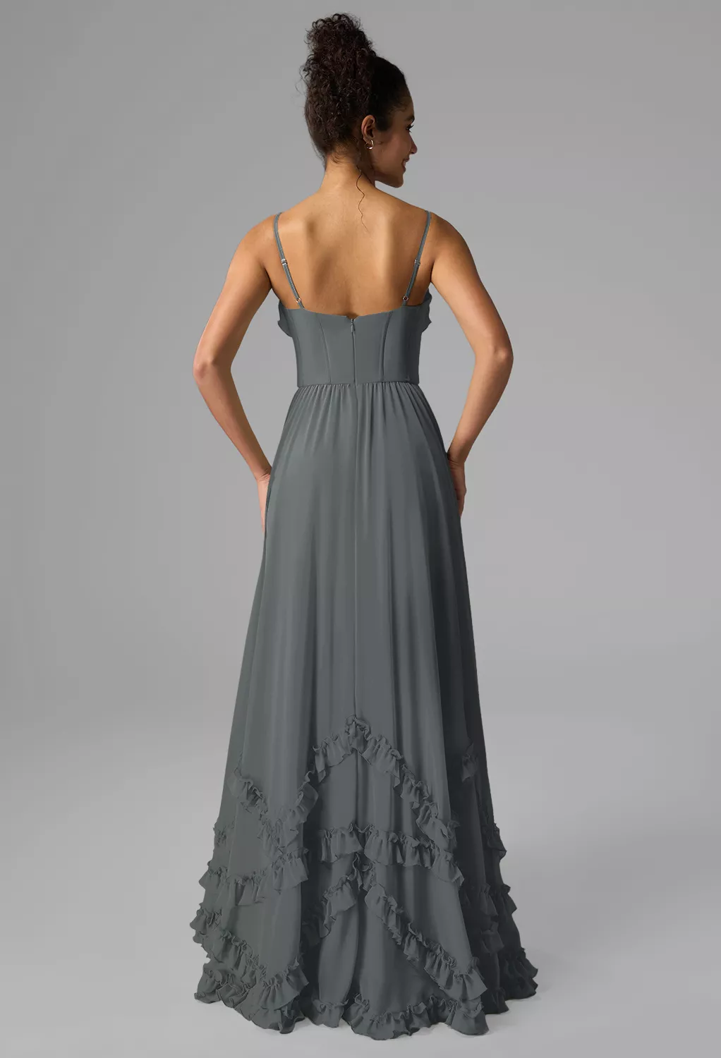 satin ruched halter neck maxi dress Rinna / Black | MESHKI Bounty Dress main image 1