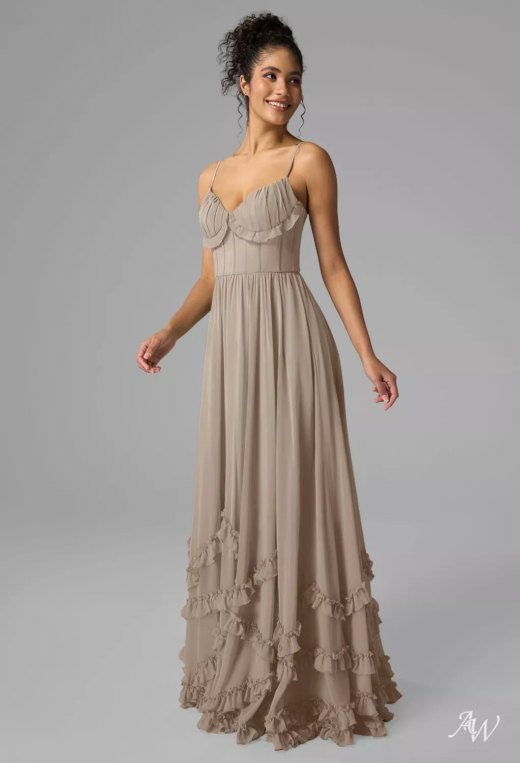 AW Kaitlin Taupe Bridesmaid Dresses | AW.Bridal