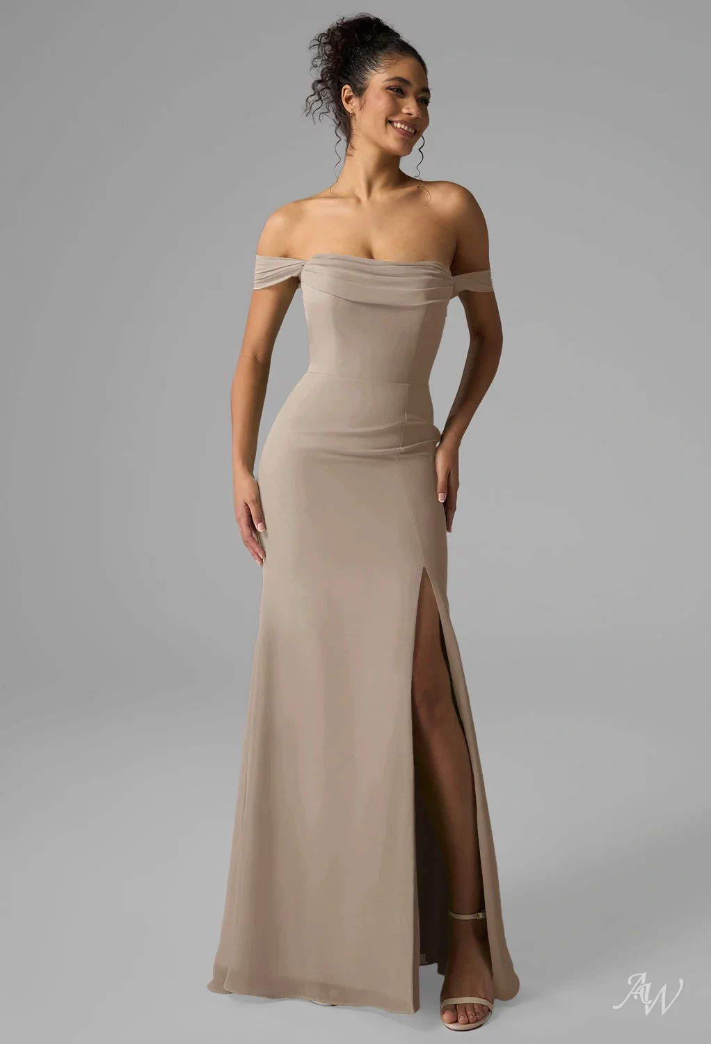 brown mac duggal dress Geo Embellished Midi Sheath Model is wearing Bronze IsBackInStock : 1 Paradise Plans Ribbed Tank Color:White + Brown Top