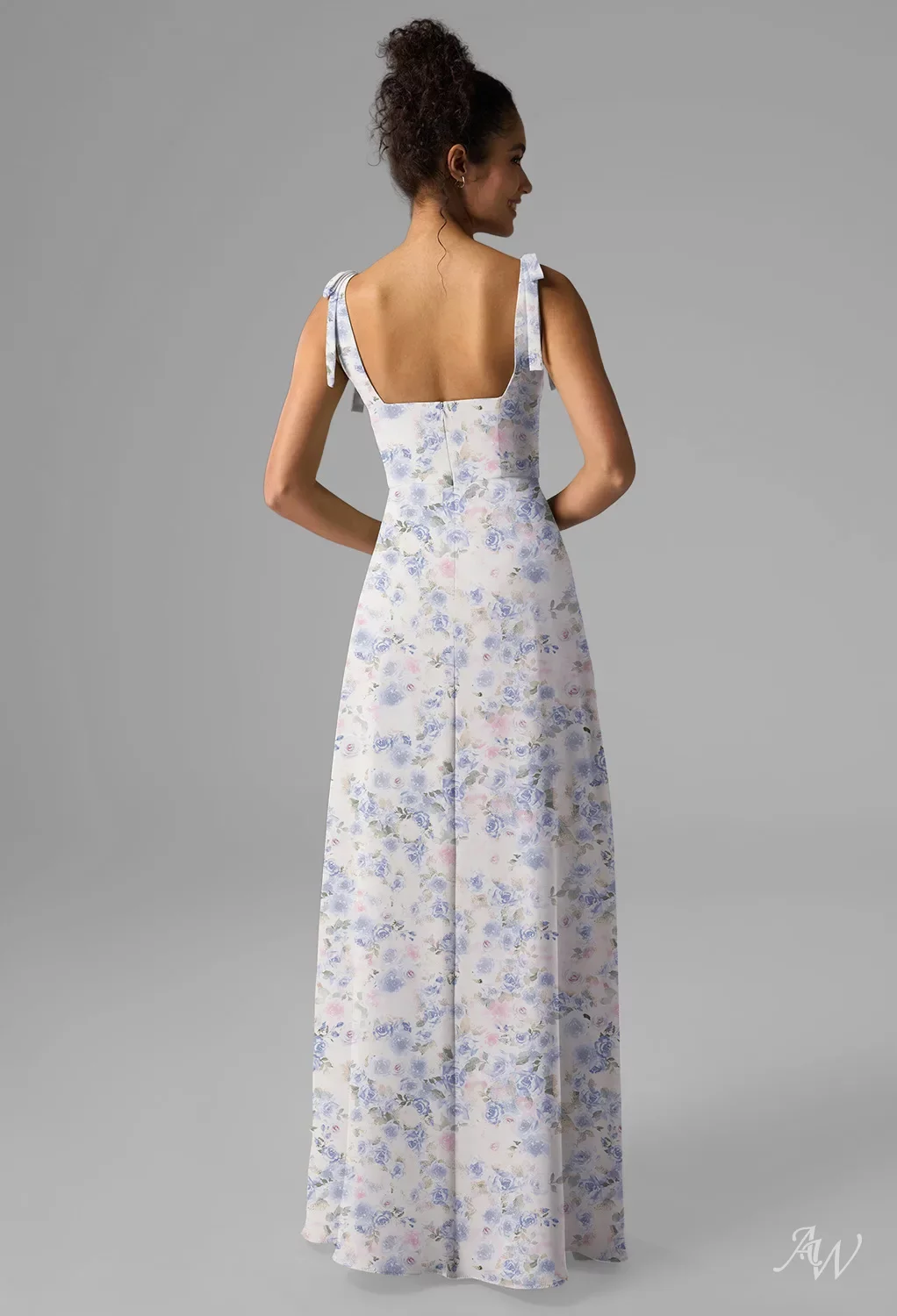 AW Maisha Azure Purple Print Bridesmaid Dresses