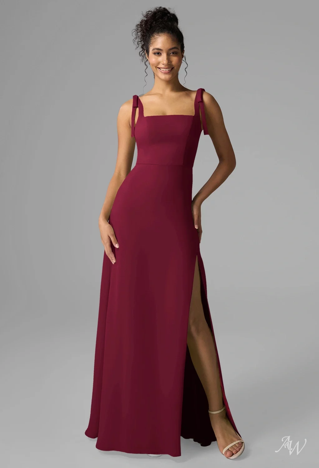 AW Maisha Burgundy Bridesmaid Dresses