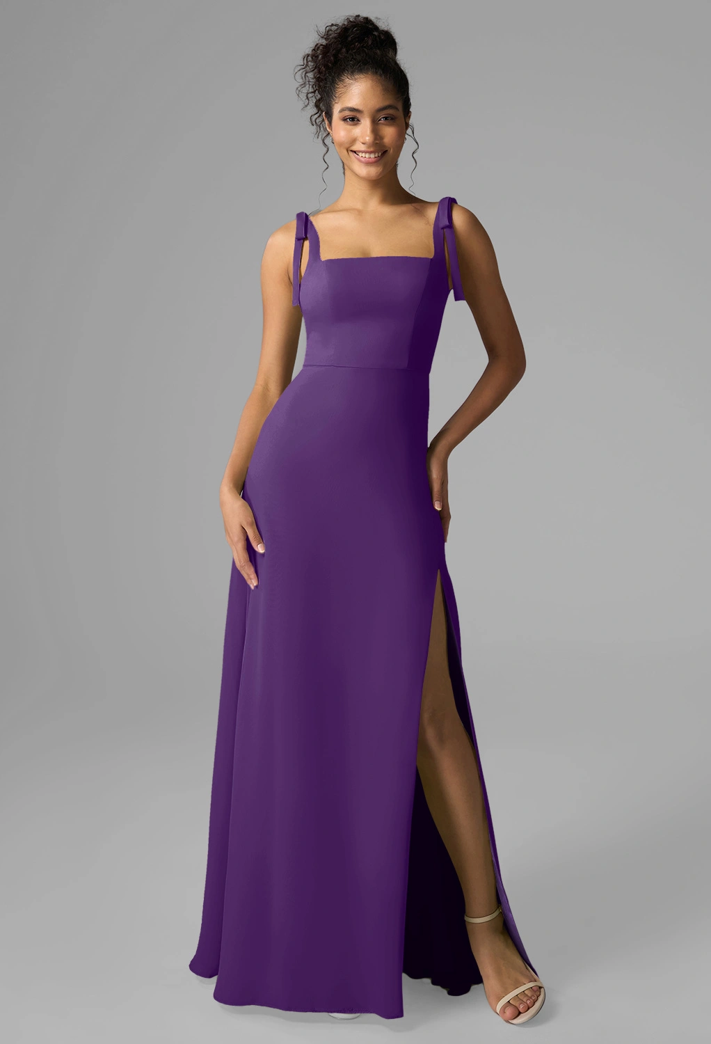 long sleeve long dress wedding guest dresses | Elegant formal gowns Top Office Party Dress sale-20250407 neckline and shimmering fabric Size:us 18w
