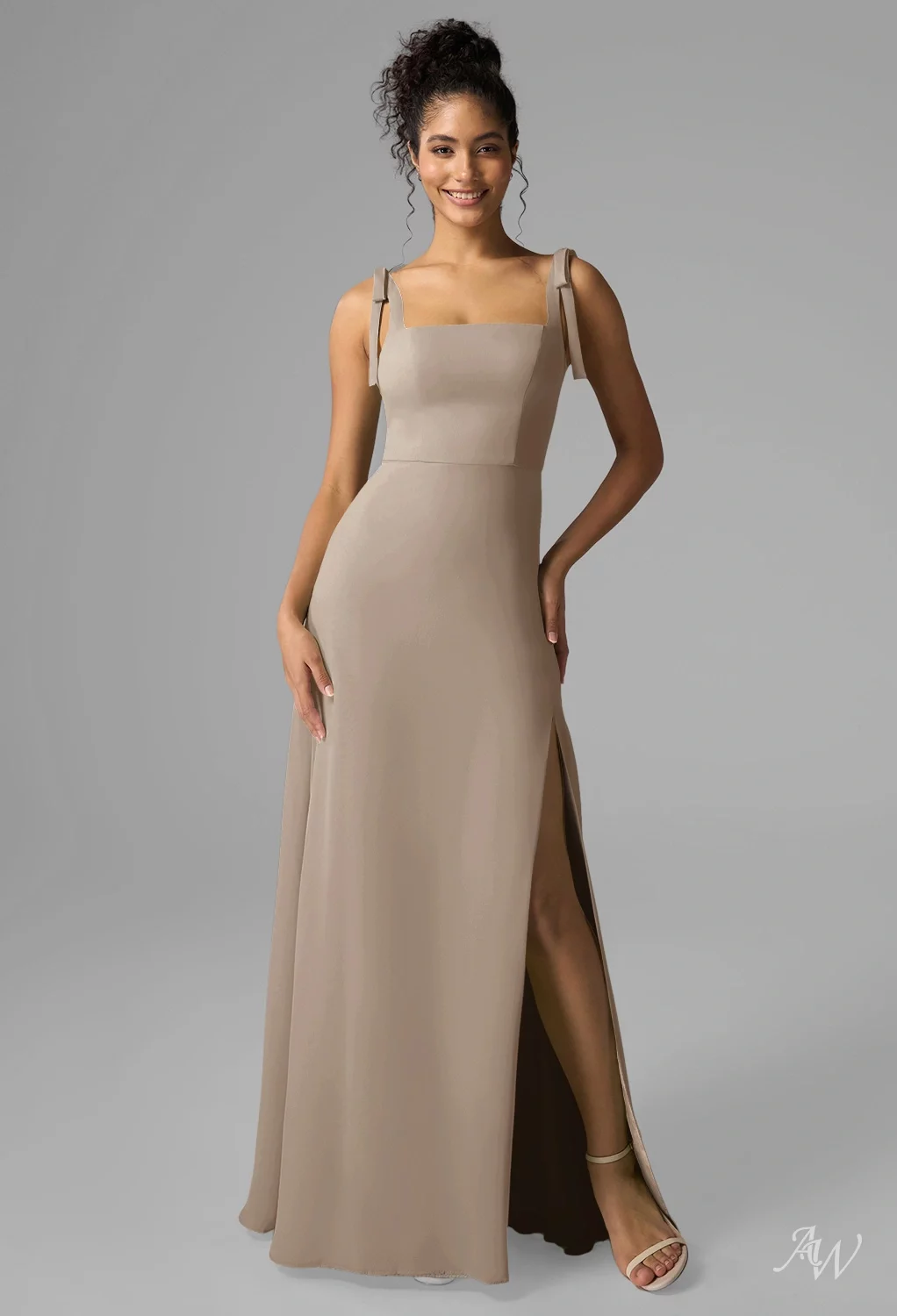 green emerald velvet dress Betsy & Adam Women's Kenya Satin Strapless Corset Gown - Brown main image 1