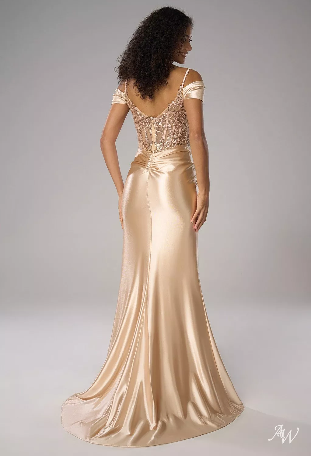 AW Harriett Champagne Dresses