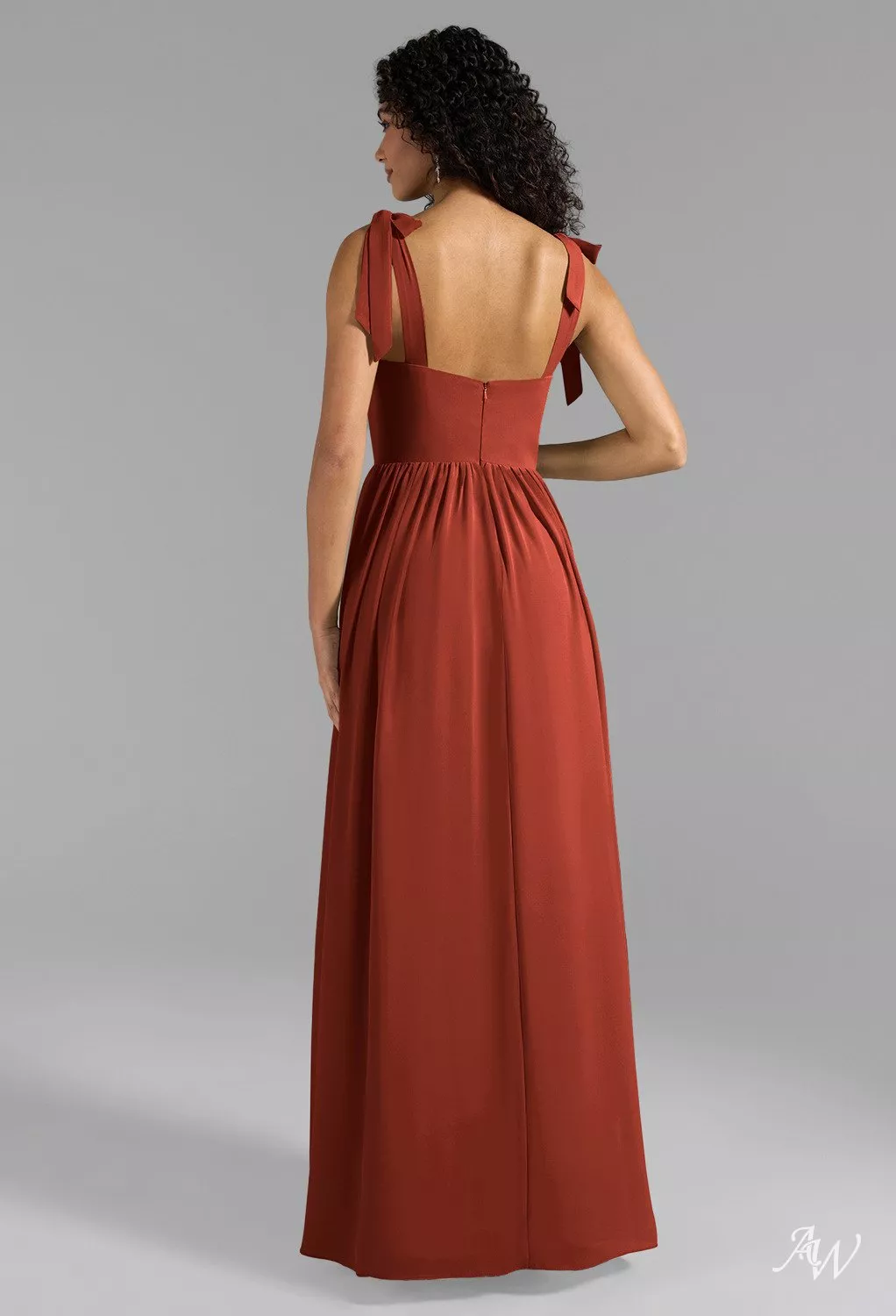 formal dress rust Rust Lace Sweetheart Neck Bustier Flounced Slit Prom Dress