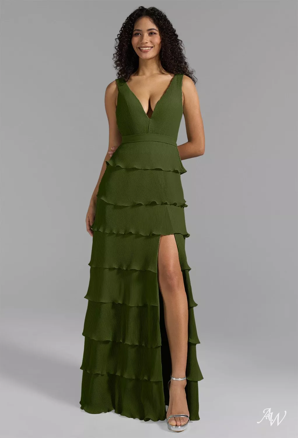 olive green dinner dress Move With Purpose Olive Green Ruched Maxi Dress