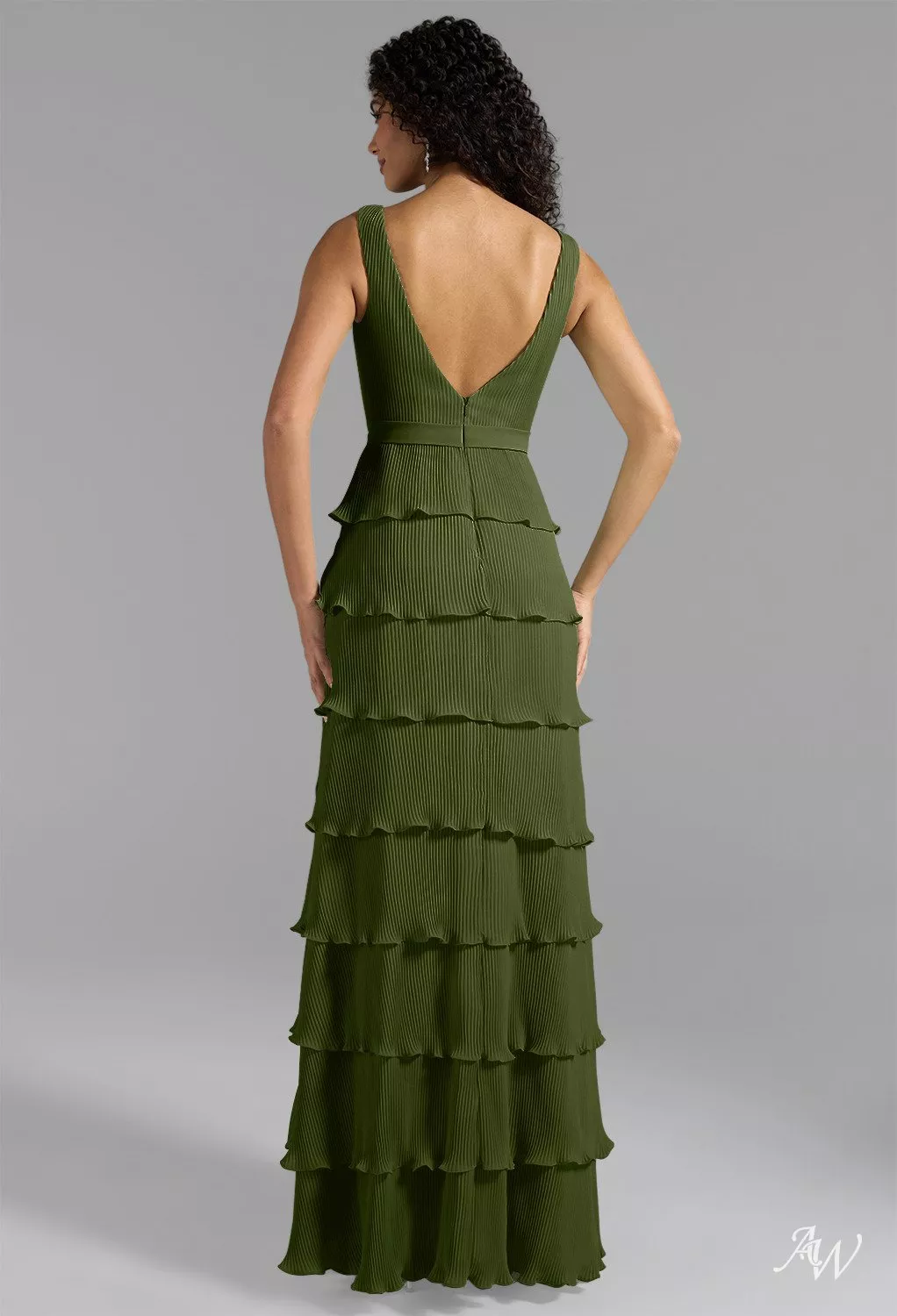 AW Leanne Green Olive Bridesmaid Dresses | AW.Bridal