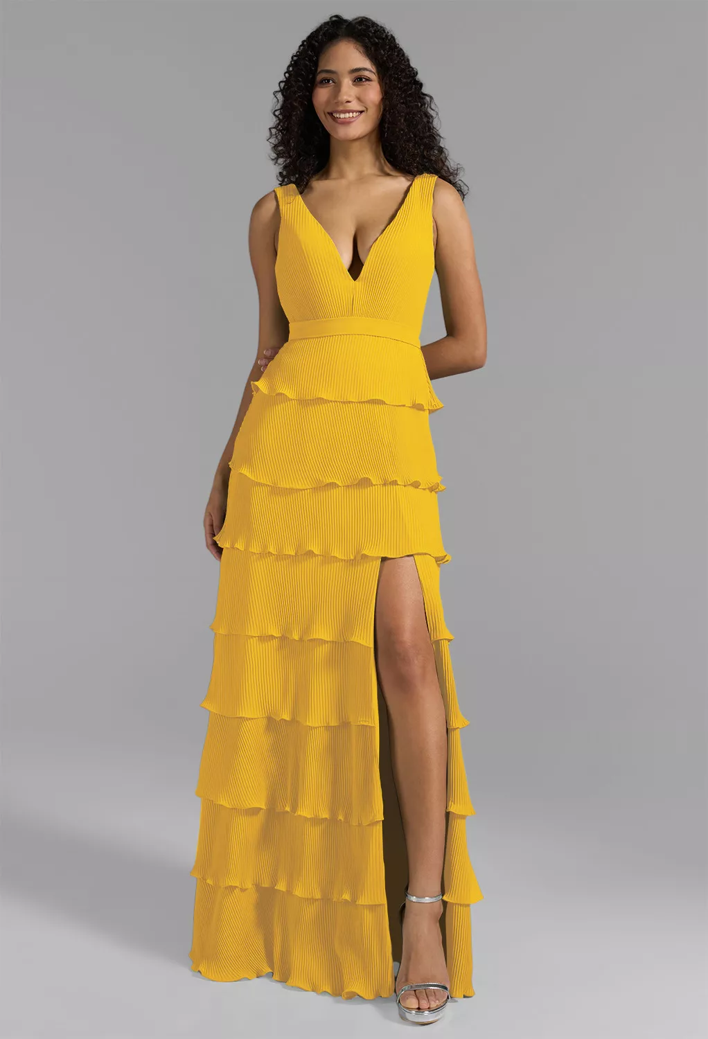 Mustard Yellow Fall Wedding Guest Dresses | AW.Bridal