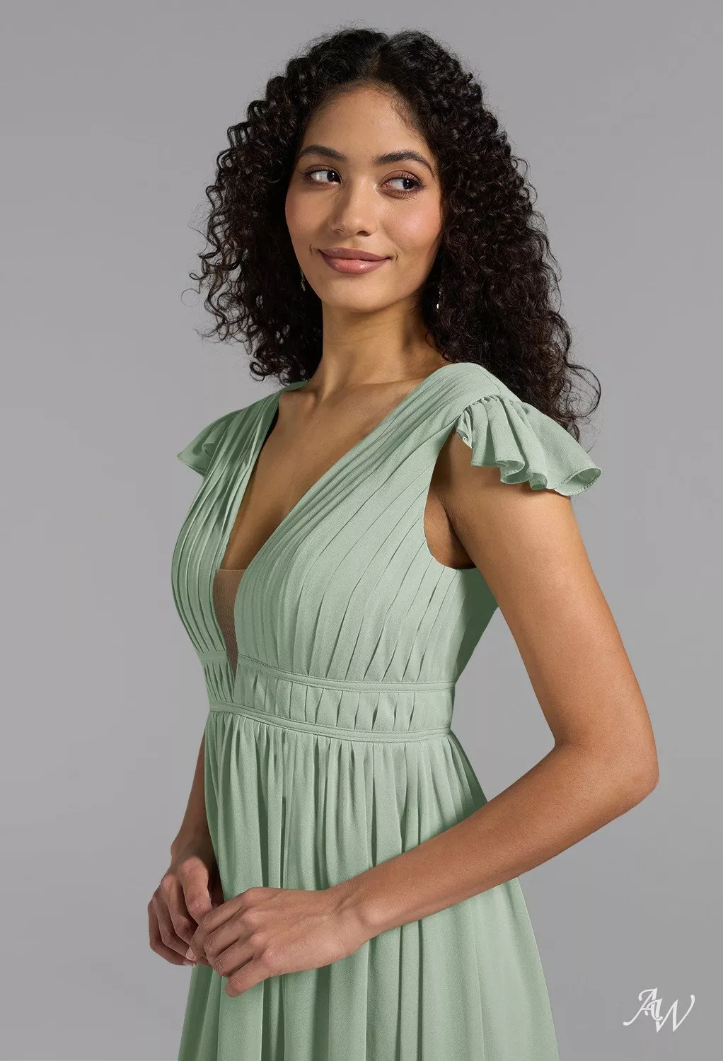 green emerald velvet dress Sage Green Bridesmaid Dresses Mermaid Removable Train One Shoulder – Lisposa main image 0