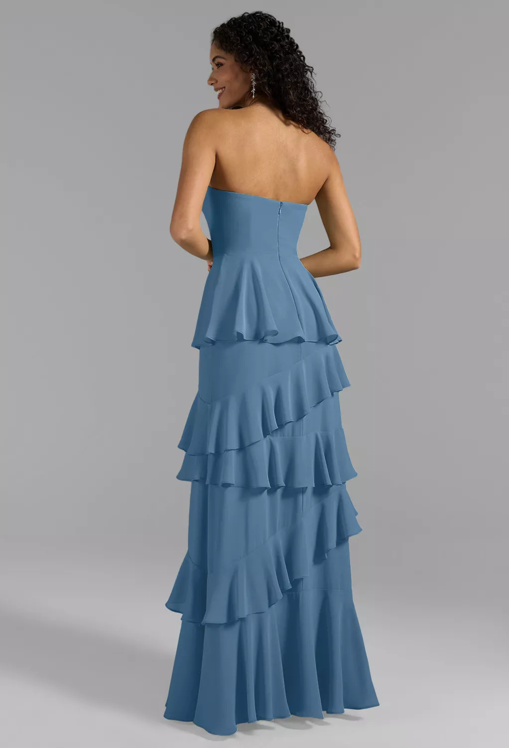 blue strapless bridesmaid dresses Jenny Yoo Dress Carrie in Whisper Blue main image 0