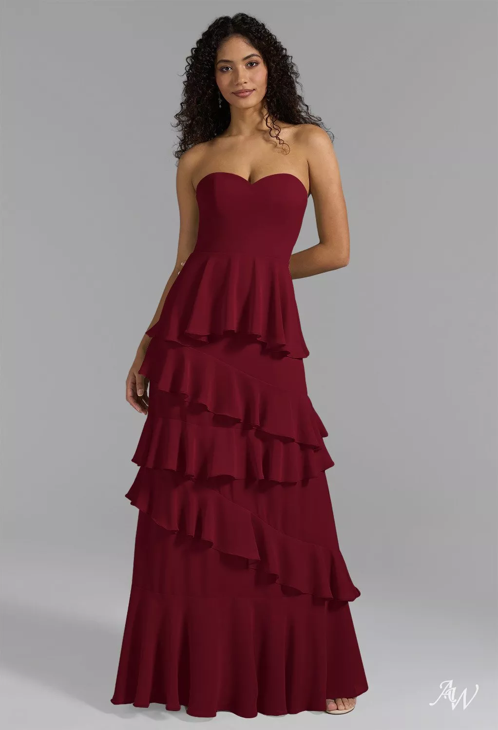 red sweetheart neckline bridesmaid dress AW Nate length with a subtle coastal glamour fashion Long Sleeve Lace Silver Size:S (14.5 US)