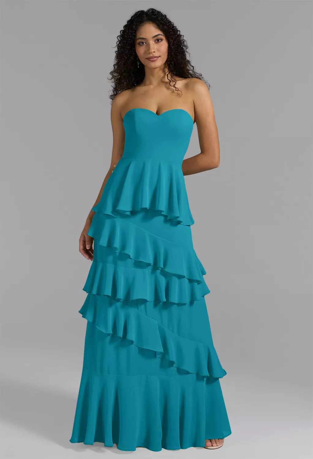 beige and turquoise dress Turquoise Grandeur Gown– Teuta Matoshi