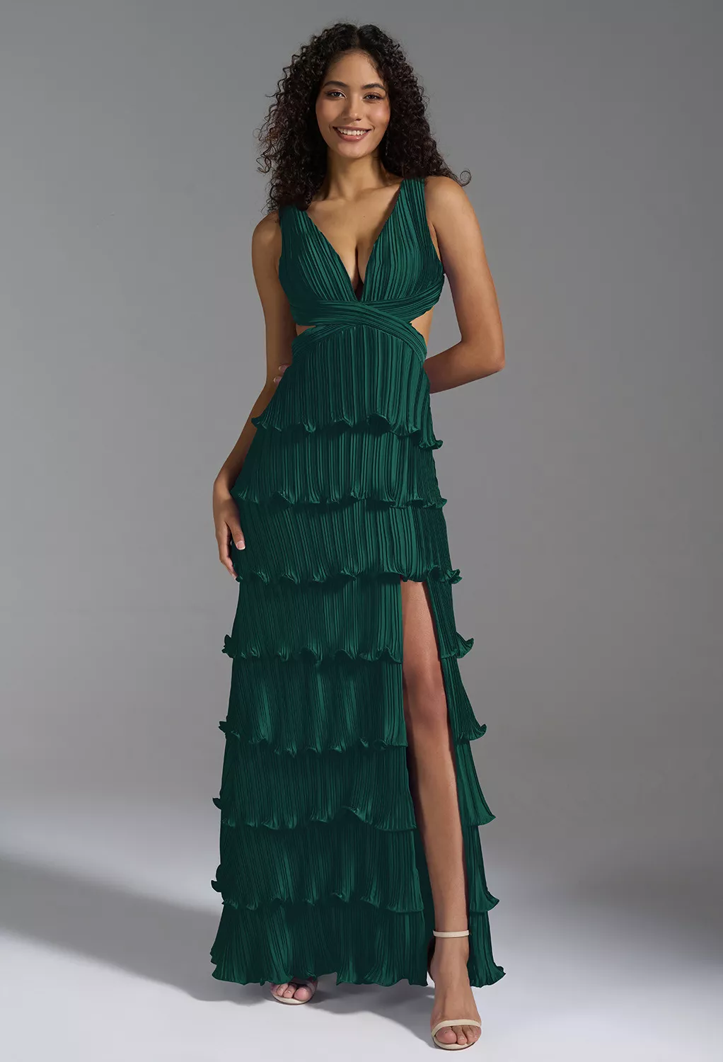 sachin and babi light blue dress Hunter Green Formal Gowns