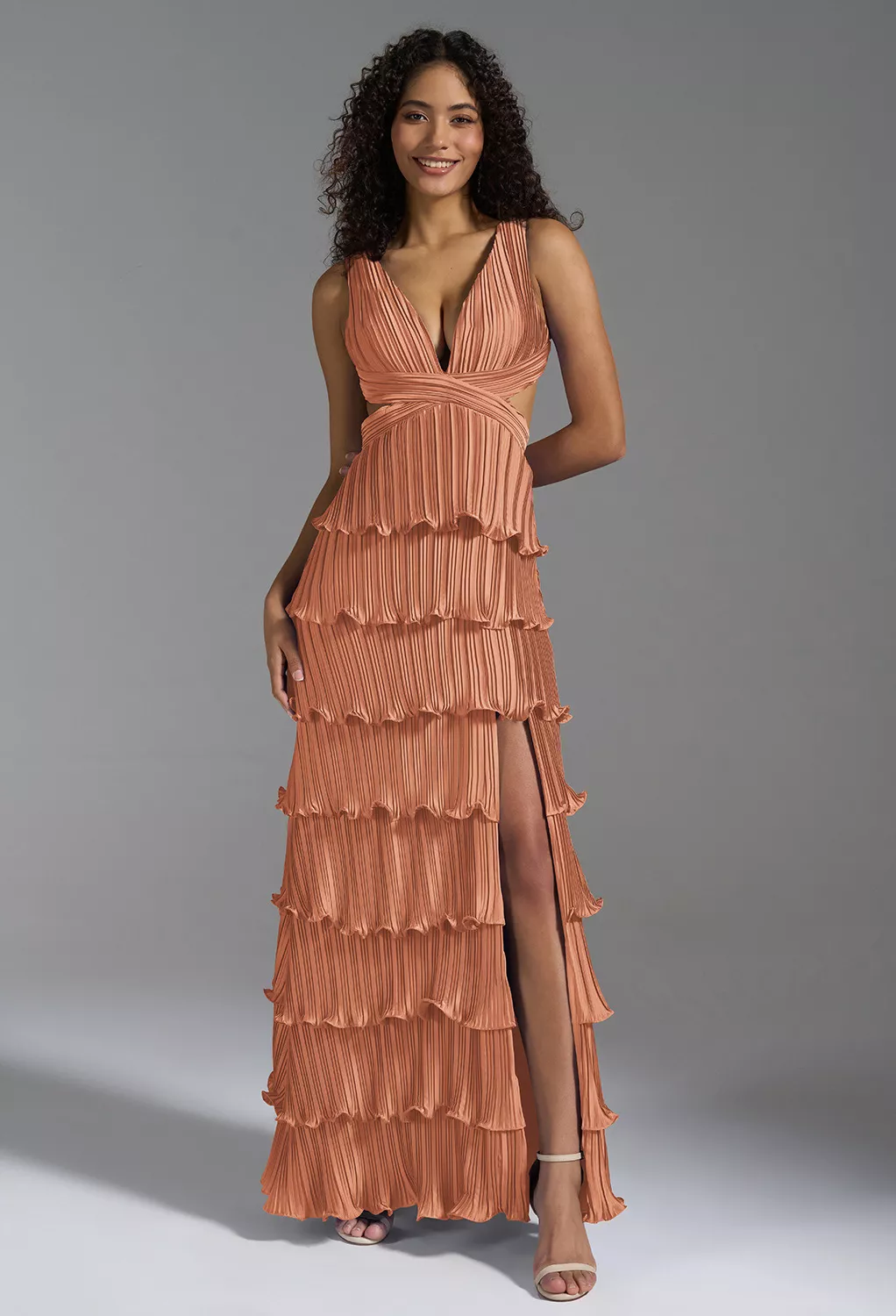 sienna orange bridesmaid dresses The Tianna Gown (Burnt Sienna)