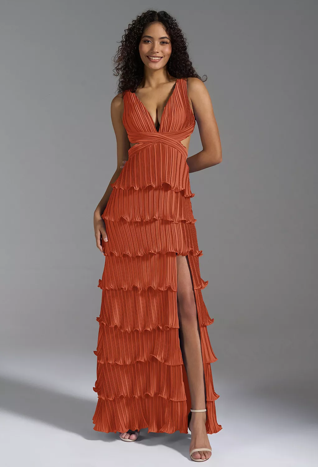 Tangerine Fall Wedding Guest Dresses | AW.Bridal