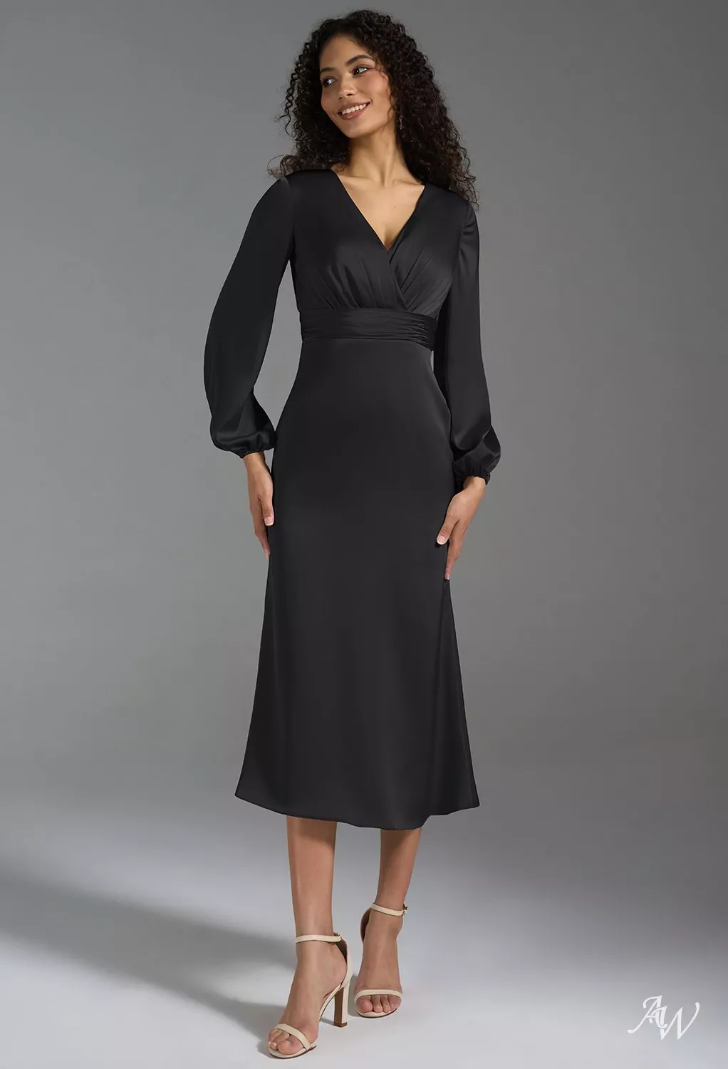 cotton dress midi Hunter 100% Cotton Gauze Midi Dress in Thyme/Sage Foliage