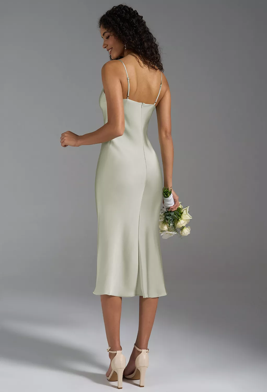 Sage Green, Dusty Sage Short Bridesmaid Dresses | AW.Bridal