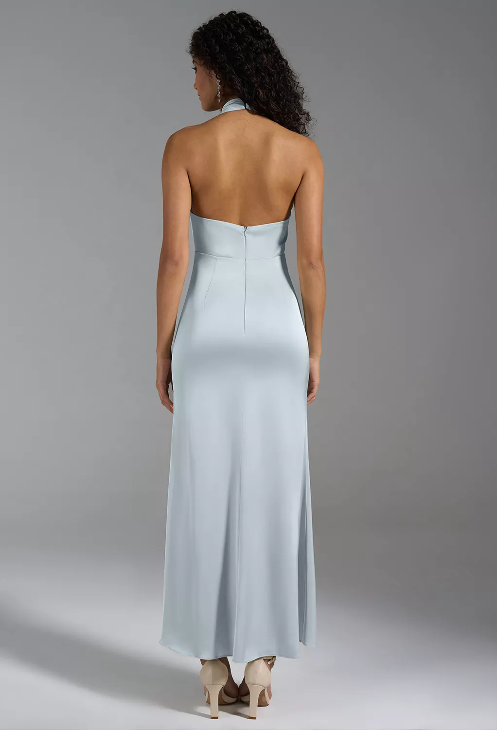 Baby Blue Black Tie Wedding Guest Dresses | AW.Bridal