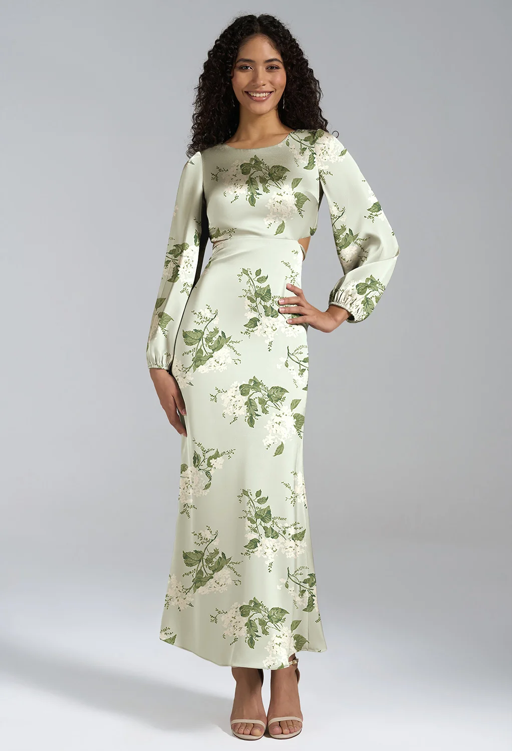 Sage Garden Party, Ankle Length Black Tie Wedding Guest Dresses | AW.Bridal