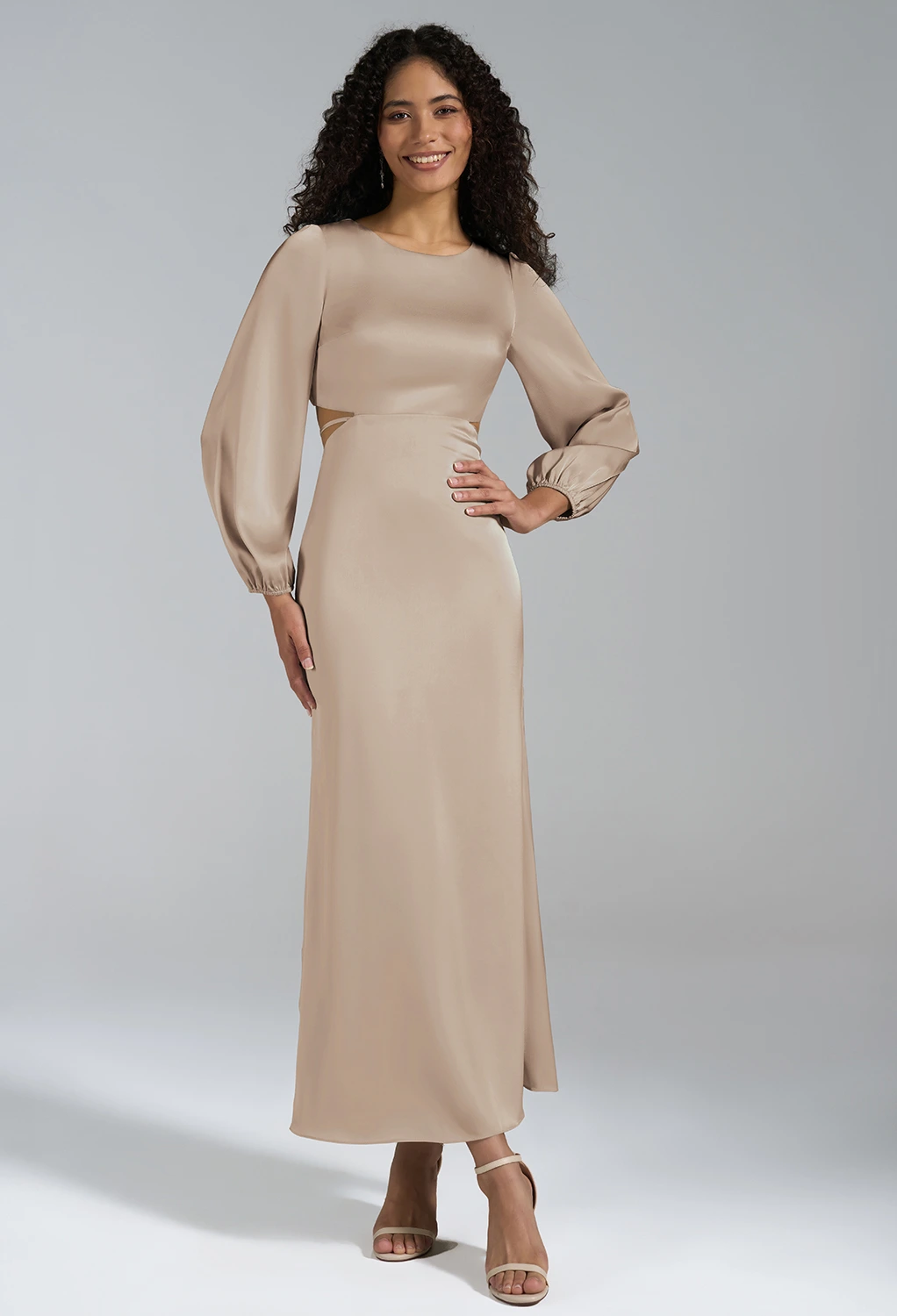 slim fit dress slacks FARES Plisse Maxi Dress - Warda main image 1