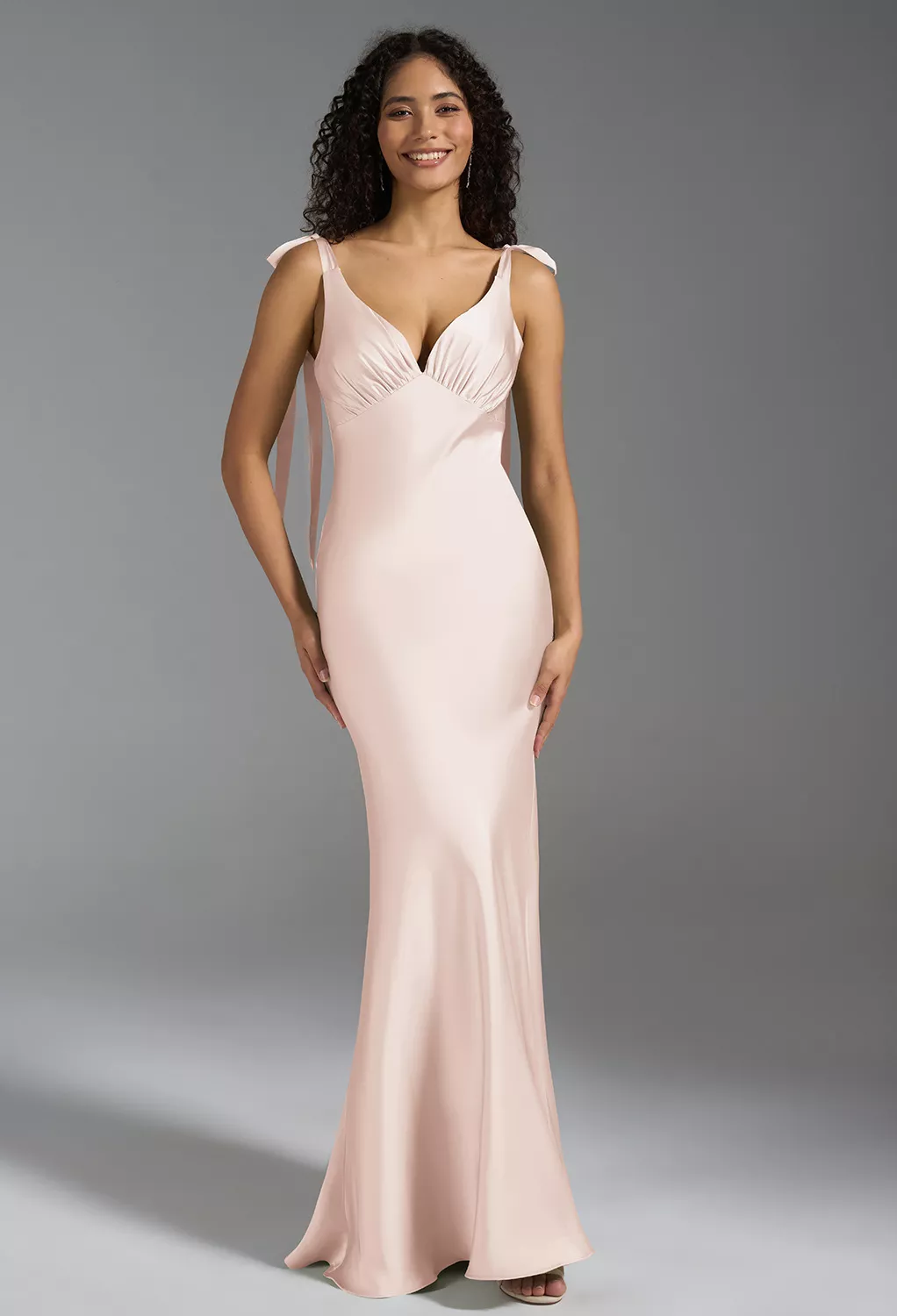 light pink black tie wedding guest dress Lady Black Tie Pink Dress Review