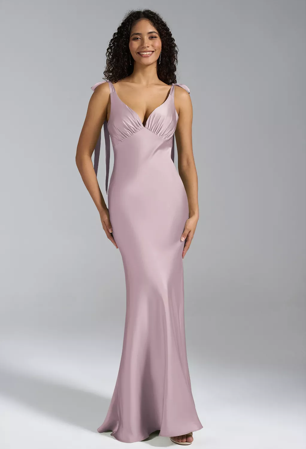 Dusty Rose Casual Wedding Guest Dresses | AW.Bridal