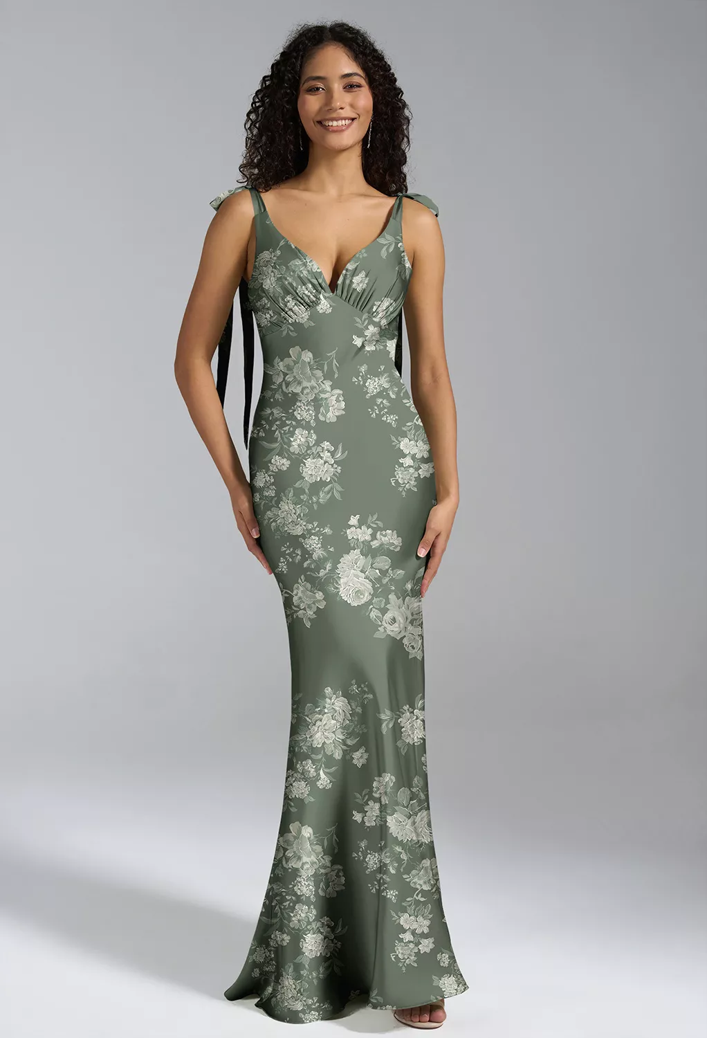 women's blue floral dress Blue floral Wrap Dress for Women